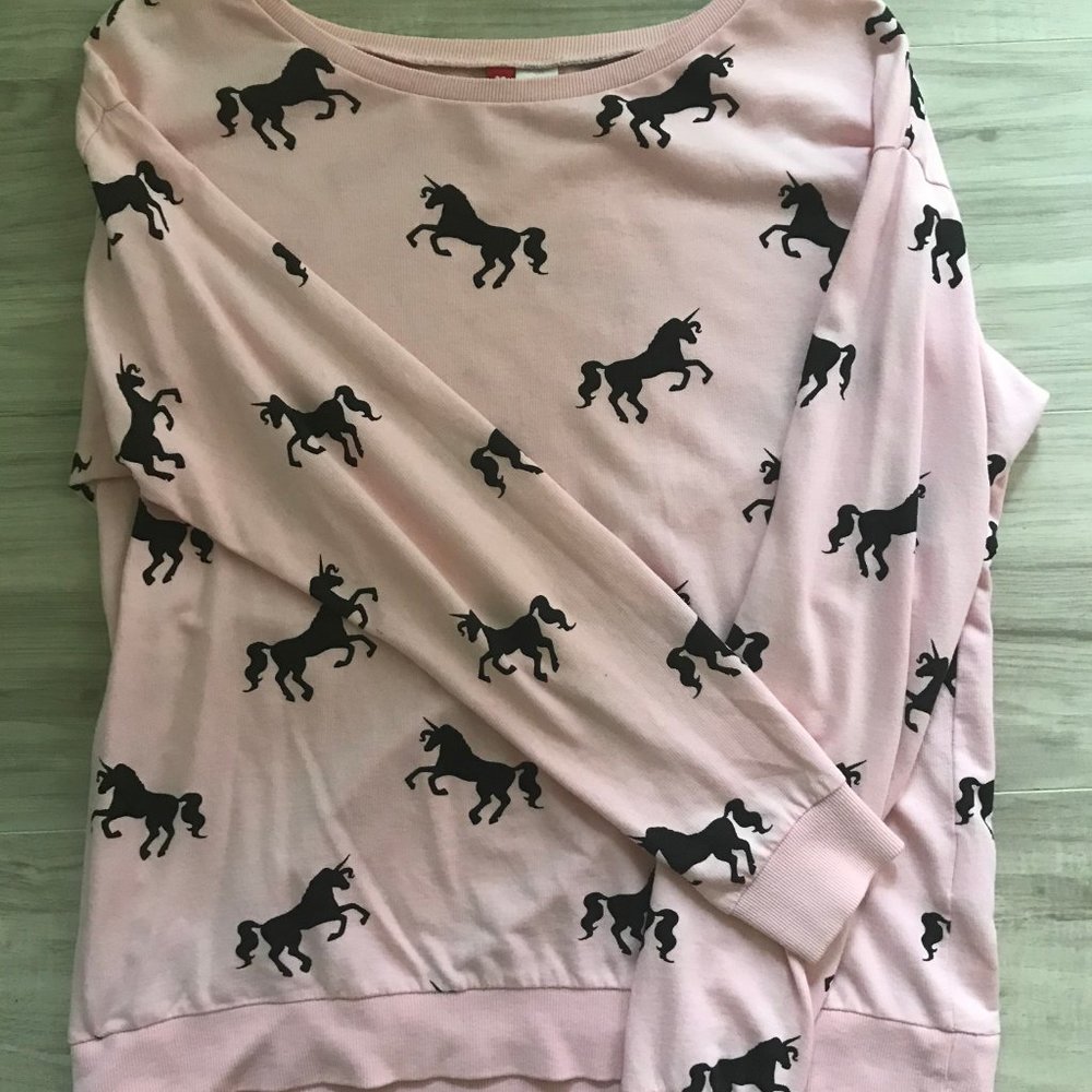 H&M Divided Unicorn Long-sleeve Shirt